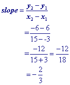 How do you find the slope with two points?