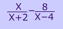 Subtractiong rational expression