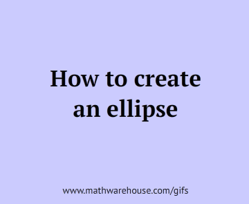 how to create an ellipse