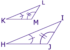 Angle Angle theorem similar triangles