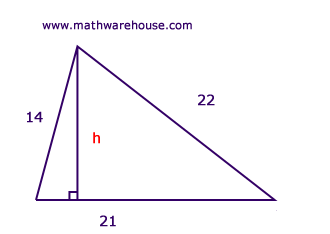Find the Height of this triangle