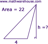 Find Height Of A Triangle