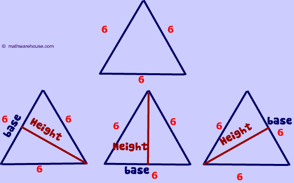 equilateral triangle base