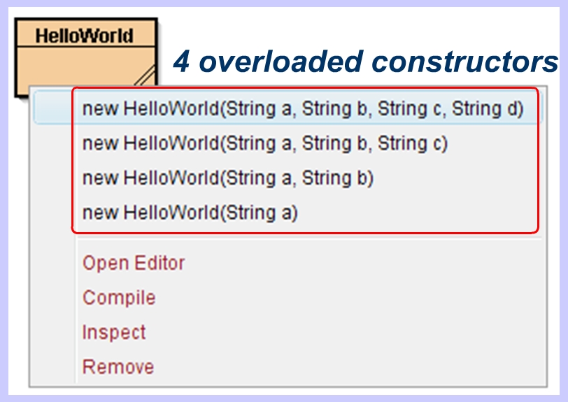 Create Overloaded Constructor Java