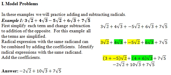 Adding Radicals Problem 6