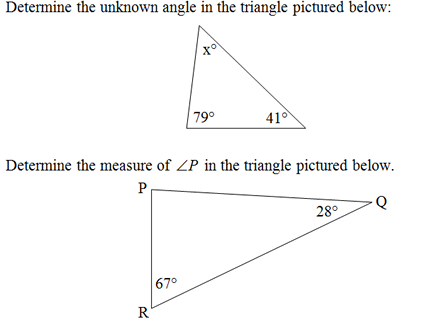 Picture Interior Angles of Triangle