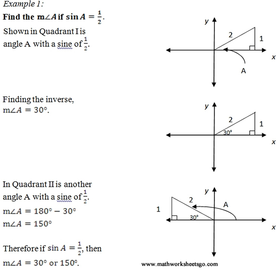 law of sines practice worksheet