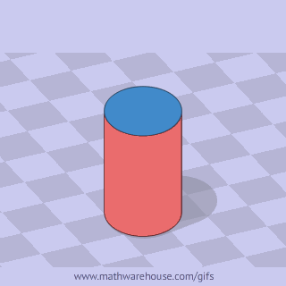 surface area of cyclinder animation