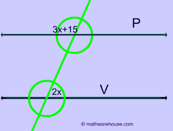 Practice Problem Transversals and Angles
