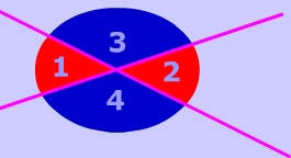 picture of color coded vertical angles