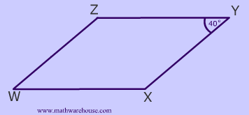 Picture Angles of Parallelogram
