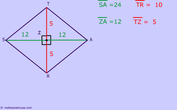 Rhombus Diagonals