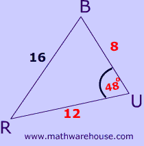 Side angle side area example 1