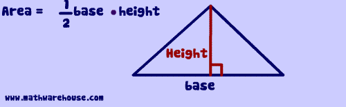 Picture of triangle height and base