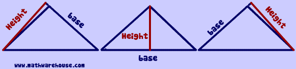3 pairs of different heights and bases 