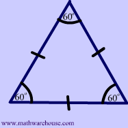 Equilateral triangle picture angle labelled