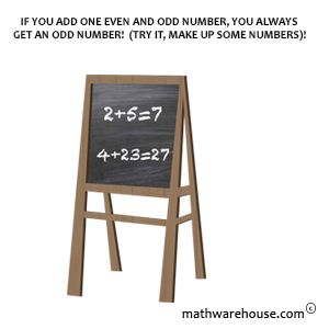 sum of even and odd numbers