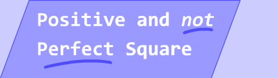 Positive and perfect square Discriminant Title