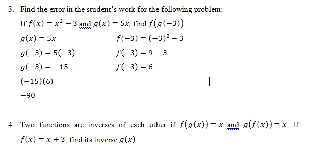 Composition Of Functions Worksheet 2 Answer Key