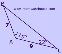 law of cosines triangle picture
